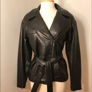 Vintage Womens Lambskin Leather Jacket size Small